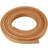 Leather band, W: 10 mm, thickness 3 mm, natural, 2 m/ 1 pack