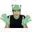 Smiffys Frog Kit with Hood and Gloves Green