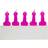 Folat 31803 Bachelorette Candles Penis 5 pieces, Pink, 85 mm