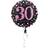 Amscan 18" Happy 30th Birthday Pink Celebration Prismatic Foil Balloon