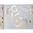 Table Runner White Gold 50 Years 30 cm x 5 m Decorative Fabric Banner Table Cloth Table Runner