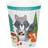 Creative Party PC343967 Wild One Woodland Animals Paper Cups-8 Pcs, 8 Count (Pack of 1)