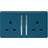 Trendi 2 Gang 13 Amp Switched Socket Midnight Blue