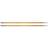 Knitpro Royale: Knitting Pins: Single Ended: 35cm x 3.75mm, Birchwood, brass, Multi-Colour, 3.75mm