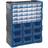 Draper 30-Drawer 9-Bin Organiser Blue