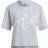 Adidas Women Five Ten Cropped Graphic T-shirt - Halo Blue