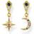 Thomas Sabo Royalty Star & Moon Earrings - Gold/Multicolour