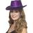 Smiffys Cowboy Glitter Hat Purple