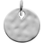 Monica Vinader Ziggy Round Pendant Charm - Silver