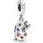 Pandora Artist's Palette Dangle Charm - Silver/Multicolour