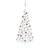 vidaXL Half LEDs & Ball Christmas Tree 210cm