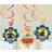 Amscan 9902183 Fireman Sam Party Hanging Swirl Decorations 6 Pack