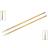 Knitpro Royale: Knitting Pins: Single Ended: 40cm x 3.75mm, Birchwood, brass, Multi-Colour, 3.75mm