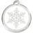 Red Dingo Enamel Tag Snow Flake Large