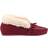 Hush Puppies Philippa Suede Slipper - Dark Red