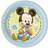 Procos Disney Baby Mickey Mouse Paper Plates 23cm Pack of 8