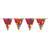 Folat 04547 50th Birthday Garland Balloons-10 m, Multi-Colored