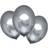 Amscan 9907175 Platinum Silver Satin Luxe 11 Inch Latex Balloons 6 Pack