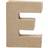 Creativ Company Letter, E, H: 10 cm, W: 7,5 cm, thickness 1,7 cm, 1 pc