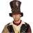 Boland 54514 Tuba Steampunk Cylinder Hat with Glasses Brown One Size, 23463