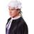 Bristol Novelty Unisex Adults Court Wig (One Size) (White)