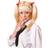 Bristol Novelty Unisex Adults Schoolgirl Wig With Red Bows (One Size) (Blonde)