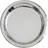 Unique Party 32284 18cm Foil Silver Paper Plates, Pack of 8