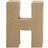 Creativ Company Letter, H, H: 10 cm, W: 7,6 cm, thickness 1,7 cm, 1 pc