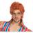 Bristol Novelty Mens 70s Rock Legend Wig (One Size) (Orange)