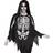 Wicked Costumes Skeleton Poncho Black