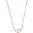 Monica Vinader Siren Mini Nugget Necklace - Rose Gold/Quartz