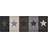 vidaXL Stars Multicolour 60x300cm