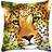 Vervaco Leopard Cross Stitch Cushion, Multi-Colour