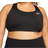 Nike Dri-FIT Swoosh Medium-Support Non-Padded Plus size Sports Bra - Black/White