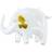 PartyDeco Foil Balloons Elephant Light Blue/Gold