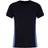 Tridri Contrast Panel Performance T-shirt Women - French Navy/Blue Melange