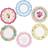 Talking Tables Pack of 12 Size 18cm, 7" Tea Party Vintage Floral Paper Plates Small Truly Scrumptious Party Plates Great For Birthday Party, Baby Shower, Wedding And Anniversary 12 Pack