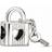 Pandora Padlock & Heart Key Charm - Silver/Black