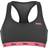 Lonsdale Crop Top Women - Black/Fluo Pink