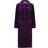 Slenderella 46" Mini Waffle Button Through Housecoat Dressing Gown - Plum