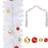 vidaXL Christmas Garland Decorated with Baubles White 10 m White