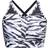 Dare 2b The Laura Whitmore Edit Mantra Printed Sports Bra - Black White Zebra Print