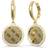 Guess Round Harmony Earrings - Gold/Transparent