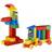 Klein Theo 658 Manetico Kindergarten Set 98 different colorful magnetic blocks 12 cards with building instructions Toys for children aged 1 year and older