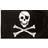 Henbrandt Svart Piratflagga