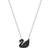 Swarovski Iconic Swan Necklace - Silver/Black