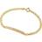 Michael Kors Precious Pavé Plaque Curb Link Bracelet - Gold/Transparent