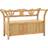 vidaXL Wooden Storage Bench 126x75cm