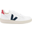 Veja V-10 Leather M - White/Nautico Pekin