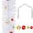 vidaXL Christmas Garland Decorated with Baubles White 5 m White